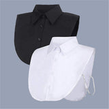 Fake Collar Detachable  Collar Faux False Collar Blouse Half Shirt Collars Tops for Women  Graduation Halloween（Black+white） In Australia - Darrahopens