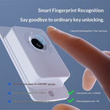 Fingerprint Fridge Lock - Child & Pet Proof Security for Drawers, Cabinets, Ovens, Toilet | Smart Biometric& USB Key | Easy Install | Quick Unlock (White, 1 Pcs) In Australia - Darrahopens