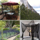 Mosquito Netting Garden Mesh Netting,Fly Bird Net Barrier Hunting Blind Plant Protecting Net, Black（2.4*6m） In Australia - Darrahopens