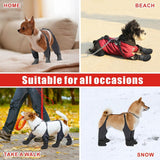 Dog Suspender Boots, Waterproof Dog Rain Boots, Puppy Snow Shoes for Winter, Anti Dirt Pants with Shoes, Adjustable Suspender Pants for Outdoor Walking & Paw Protectors (size 2, Black) In Australia - Darrahopens