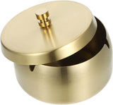 Cigarette&Cigar Smokers Waterproof Windproof Indoor Outdoor Ashtray with Heavy Weighted Stainless Steel Tobacco Ash Tray for Outside Patio-Wind Safe Covered Ashtrays （Small size with lid） In Australia - Darrahopens