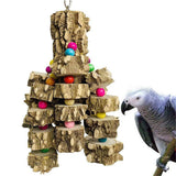 Macaw Toys, Extra Large Parrot Toys, Natural Wood Bird Chewing Toys for Large Birds Parrots  Grey Macaws Cockatoos  Parrots（Steel wire type） In Australia - Darrahopens