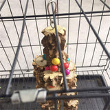 Macaw Toys, Extra Large Parrot Toys, Natural Wood Bird Chewing Toys for Large Birds Parrots  Grey Macaws Cockatoos  Parrots（Steel wire type） In Australia - Darrahopens