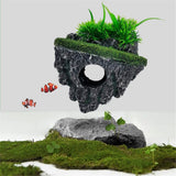 Aquarium Floating Island Decorations,Fish Tank Decorations, Interactive Fish Tank Toy for Betta Fish, Guppies, Goldfish, Shrimps, and Hermit Crabs（small） In Australia - Darrahopens