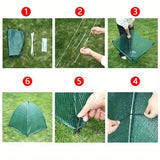 Plant Tent Outdoor Winter Shrub Cover Green Frost Tents Plant Covers Freeze Protection Tent Waterproof Plant Frost Protector Plant Guard Cover to Protect Plants Vegetable from Animals, （olive drab）