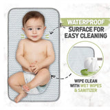 Baby Changing Pad Portable, Diaper Changing Mat , Travel Pad for Diaper Bag, Baby Essentials, Wipeable & Waterproof Mat (Gray) In Australia - Darrahopens