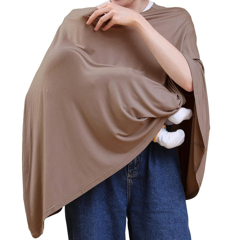 Multi-use Nursing Cover for Breastfeeding, 360°Full Coverage Nursing Poncho, Rayon Soft & Breathable Breastfeeding Cover up In Australia - Darrahopens