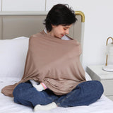 Multi-use Nursing Cover for Breastfeeding, 360°Full Coverage Nursing Poncho, Rayon Soft & Breathable Breastfeeding Cover up In Australia - Darrahopens