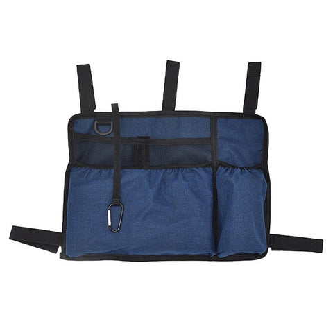 Walker Accessories for Seniors - Folding Walker Bag with Cup Holder, Storage Basket, and Organizer Pouch, Blue In Australia - Darrahopens