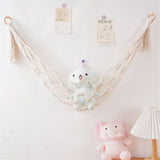 Stuffed Animal Net or Hammock Wall Hanging Net for Stuffed Animal Storage Toy Display Plush Toy Holder Soft Toy Organizer for Nursery Baby Bedroom Playroom