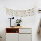 Tassel Garland Wall Hanging Handmade Cotton Bohemian Banner Home Decor for Bedroom Living Room Nursery, Party & Wedding Decoration（7-Flag） In Australia - Darrahopens