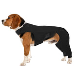Dog Rear Leg Sleeve for Right Left Leg, Adjustable Pet Prevent Licking Wound Elbow Protector, Rear Leg Sleeve Anti Licking for Dogs Back Legs for Sprain Arthritis Joint Care Black, S
