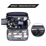 Toiletry Bag for Men, Travel Toiletry Organizer Dopp Kit Water-resistant Shaving Bag for Toiletries Accessories, Door Room Essentials, Black