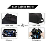 Toiletry Bag for Men, Travel Toiletry Organizer Dopp Kit Water-resistant Shaving Bag for Toiletries Accessories, Door Room Essentials, Black