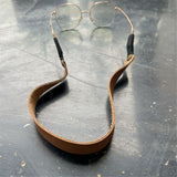 Leather Glasses Strap Handmade Leather Sunglasses Eyeglasses Holders Around Neck Gifts for Women Men（brown,Only glasses strap) In Australia - Darrahopens