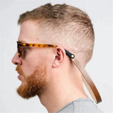 Leather Glasses Strap Handmade Leather Sunglasses Eyeglasses Holders Around Neck Gifts for Women Men（brown,Only glasses strap) In Australia - Darrahopens