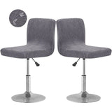 2 Pack Bar Stool Cover with Back Waterproof Counter Height Bar Stool Slipcovers Stretch Swivel Barstools Slipcovers Pub Counter Chairs Covers for Kitchen Island Home Bar Dark Gray In Australia - Darrahopens