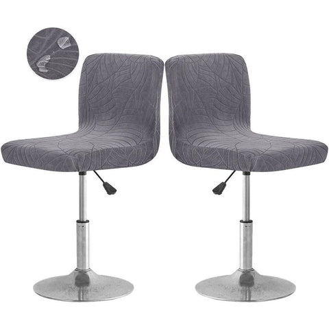 2 Pack Bar Stool Cover with Back Waterproof Counter Height Bar Stool Slipcovers Stretch Swivel Barstools Slipcovers Pub Counter Chairs Covers for Kitchen Island Home Bar Dark Gray In Australia - Darrahopens
