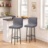 2 Pack Bar Stool Cover with Back Waterproof Counter Height Bar Stool Slipcovers Stretch Swivel Barstools Slipcovers Pub Counter Chairs Covers for Kitchen Island Home Bar Dark Gray In Australia - Darrahopens