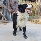 Dog Suspender Boots, Tall Dog Boots Anti-Slip & Fall Waterproof Shoes Leggings, Adjustable Suspender Boots for Dogs Winter Snow Rain Hiking Paws Protector(Black, 5:XL)