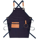 Heavy Duty Work Apron for Kid Boys with Pockets and Adjustable Cross-back Straps, For Cooking Painting Gardener Canvas Apron In Australia - Darrahopens