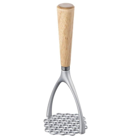 Potato Masher with Wooden Handle, Manual Potato Press for Kitchen Tool, Aluminum Alloy Potato Ricer For Fluffy Mashed Potato In Australia - Darrahopens