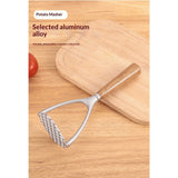 Potato Masher with Wooden Handle, Manual Potato Press for Kitchen Tool, Aluminum Alloy Potato Ricer For Fluffy Mashed Potato In Australia - Darrahopens