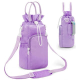 Water Bottle Holder with Strap, Water Bottle Carrier Bag for 40 oz Tumbler with Handle, Insulated Water Bottle Sling Bag with Phone Pouch, Water Bottle Purse Accessories（only bag） In Australia - Darrahopens