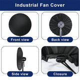 42’’ Fan Cover, Dustproof & Waterproof Fan Cover Compatible with Wall Mount Fan and Pedestal Fan for Commercial & Industrial Up to 120*55*120cm（Only cover） In Australia - Darrahopens