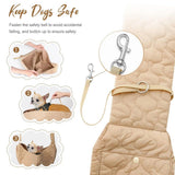 Dog Sling for Small Dogs, Front Dog Sling Carrier, Padded Adjustable Pet Soft Carrier with Adjustable Shoulder Strap, Travel Safety Harness Machine Washable for Small Cats Puppy Outdoor