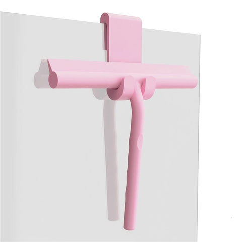 Silicone Squeegee for Glass Doors Window Squeegee for Walls, Sink, Mirror, Bathroom, Car Window Cleaning - Pink In Australia - Darrahopens
