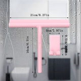 Silicone Squeegee for Glass Doors Window Squeegee for Walls, Sink, Mirror, Bathroom, Car Window Cleaning - Pink In Australia - Darrahopens