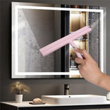 Silicone Squeegee for Glass Doors Window Squeegee for Walls, Sink, Mirror, Bathroom, Car Window Cleaning - Pink In Australia - Darrahopens
