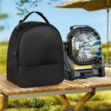 Electric fan Travel Bag Carrying Case for Family Only, Portable Travel Bag, Storage Bag (Black,only Bag)