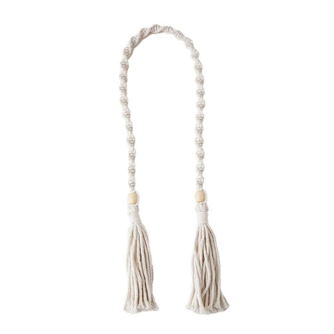 Curtain Tassel Tiebacks, 2 Pack Shape Curtain Holdbacks Rope with Tassel, Handmade Tie Backs Window Drapery Decorative Rope for Home, Cafe, Office, beige In Australia - Darrahopens
