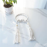 Curtain Tassel Tiebacks, 2 Pack Shape Curtain Holdbacks Rope with Tassel, Handmade Tie Backs Window Drapery Decorative Rope for Home, Cafe, Office, beige In Australia - Darrahopens