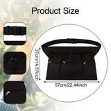 Gardening Apron, 4 Pockets for Harvesting Vegetables Eggs Half Garden Apron Unique Gift Garden Tools Organizer