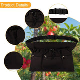 Gardening Apron, 4 Pockets for Harvesting Vegetables Eggs Half Garden Apron Unique Gift Garden Tools Organizer
