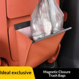 Leather Car Trash Can with Magnetic Closure,Leak-Proof, Odor-Lock Car Trash Bin for Any Cars, Sedans, SUVs, Trucks（Only trash cans） In Australia - Darrahopens
