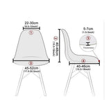 Shell ChairCovers,Jacquard Dining Room Chair SlipcoverSet of 2 Mid Century Modern Dining ChairCovers Stretchable Slipcovers for Kitchen,Office and Living Room In Australia - Darrahopens