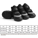 Dog Shoes for Small Dogs, Breathable Dog Boots Paw Protector for Hot Pavement Winter Snow, Dog Booties with Reflective Strips Rugged Anti-Slip Sole for Hardwood Floors Walking Black Size 2