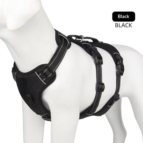 Escape Proof Dog Harness, No Choke No Pull Dog Vest Harness, Breathable Soft Padded Oxford, Leash Clips for Small Medium Dogs, Black,M In Australia - Darrahopens