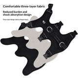 Escape Proof Dog Harness, No Choke No Pull Dog Vest Harness, Breathable Soft Padded Oxford, Leash Clips for Small Medium Dogs, Black,M