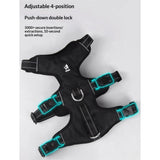 Escape Proof Dog Harness, No Choke No Pull Dog Vest Harness, Breathable Soft Padded Oxford, Leash Clips for Small Medium Dogs, Black,M In Australia - Darrahopens