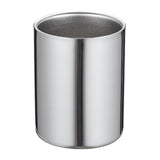 Toothbrush Holder for Bathroom, 304 Stainless Steel Toothbrush Tumbler Cup Water Cup Beverages Beer Cup for Home Party Travel (Silver, 400ml)
