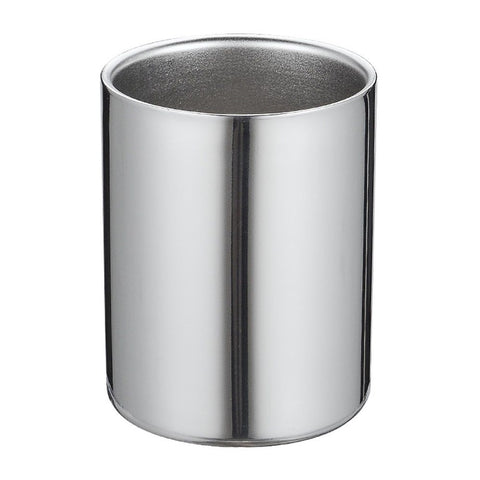 Toothbrush Holder for Bathroom, 304 Stainless Steel Toothbrush Tumbler Cup Water Cup Beverages Beer Cup for Home Party Travel (Silver, 400ml)