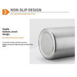 Toothbrush Holder for Bathroom, 304 Stainless Steel Toothbrush Tumbler Cup Water Cup Beverages Beer Cup for Home Party Travel (Silver, 400ml)