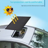 Car Sunroof Sunshade Cover Updated | Car Window Screens for Camping with Sun Glare, UV Rays | Moonroof Cover with Breathable Mesh Sun Shade（100*65cm）