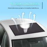 Car Sunroof Sunshade Cover Updated | Car Window Screens for Camping with Sun Glare, UV Rays | Moonroof Cover with Breathable Mesh Sun Shade（100*65cm）