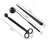 3 in 1 Candle Tools Set, Candle Wick Trimmer, Candle Cutter, Candle Snuffer, Candle Wick Dipper Accessory Set - Black In Australia - Darrahopens